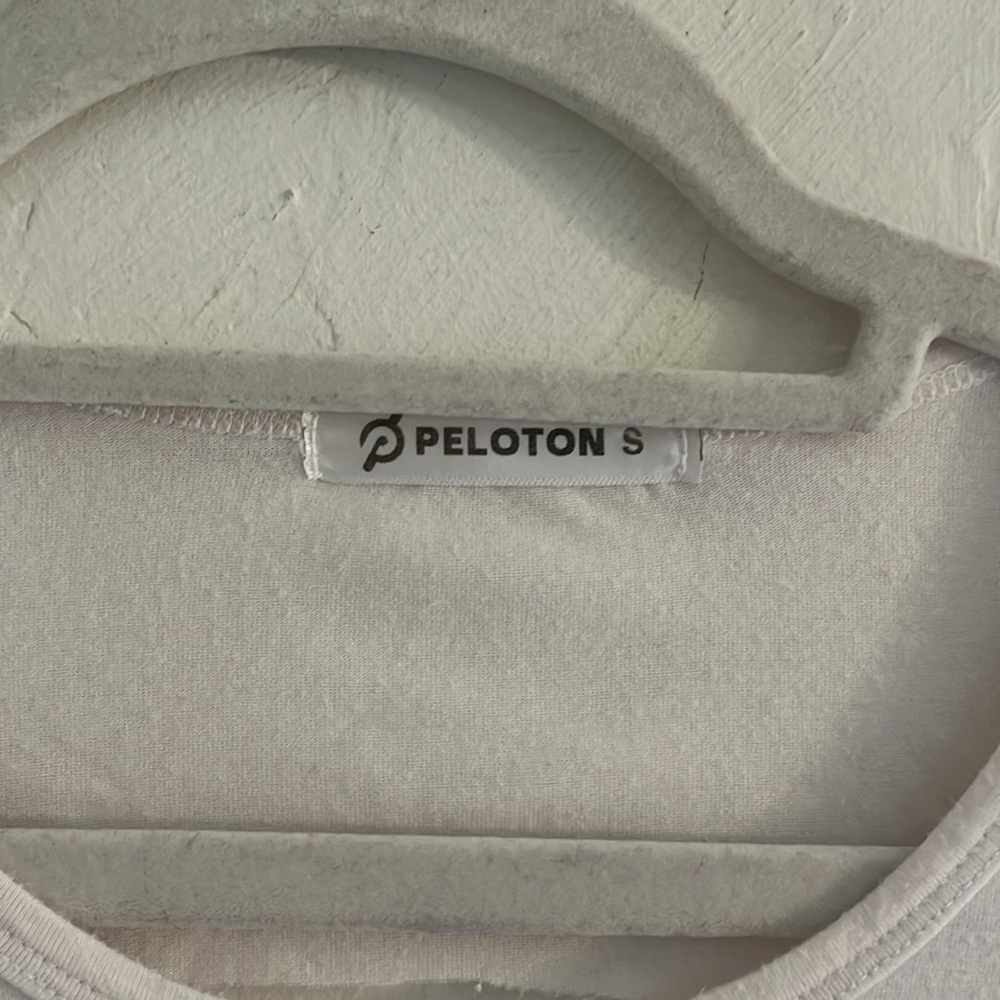 Sale! Peloton Tank Top with Back Cutout, Size S, White, - Picture 4 of 6